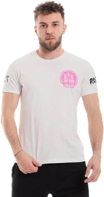 تيشيرت ساده رجالي ابيض من ازياء